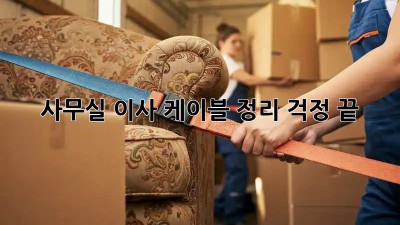 사무실 이사? 케이블 정리 걱정 끝!